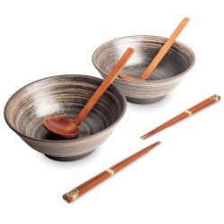 Ramen Set Uzu Brown Ø22cm 6...